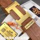 Hermes Crocodile Leather Belt with Gold Buckle - AAA Replica (7)_th.jpg